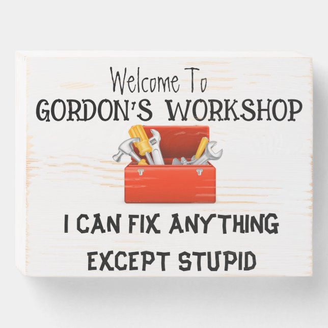 Workshop Sign (Front Horizontal)