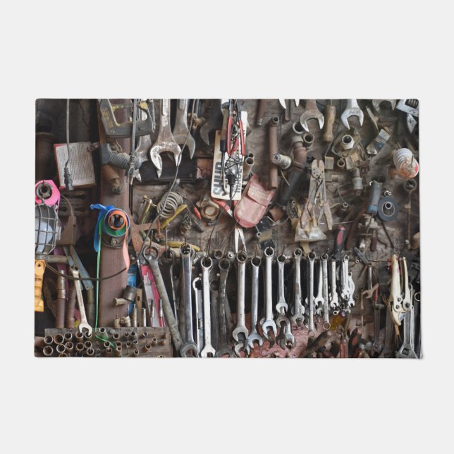 Workshop Tool Display. Doormat (Front)