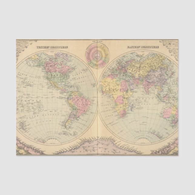 World 10 tissue paper (Front)