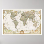 &quot; World: 2007/today - Executive Wall MAP ... Poster