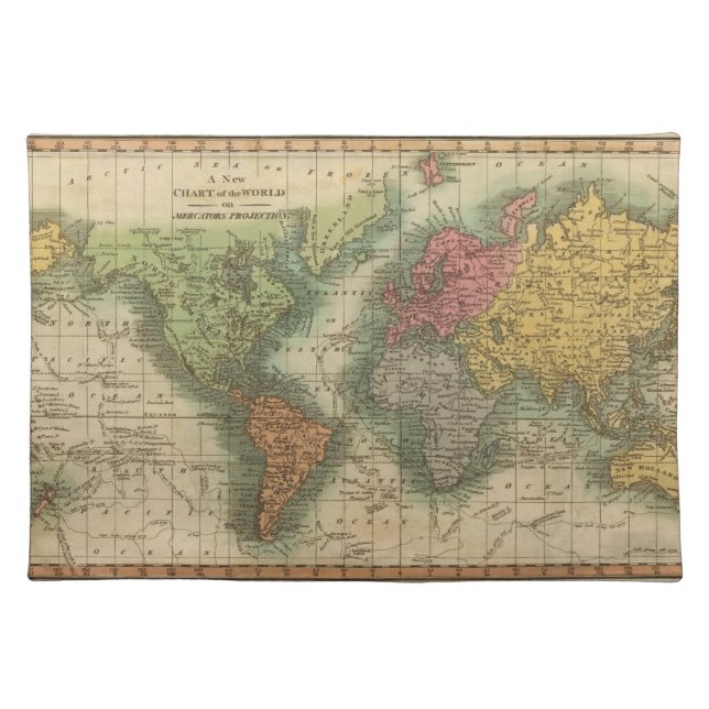 World 4 cloth placemat (Front)