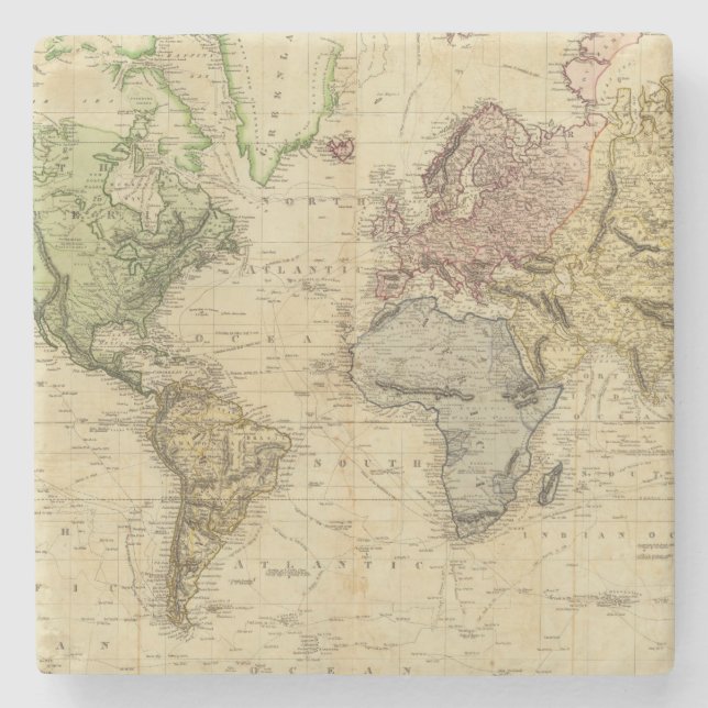 World 5 stone coaster (Front)