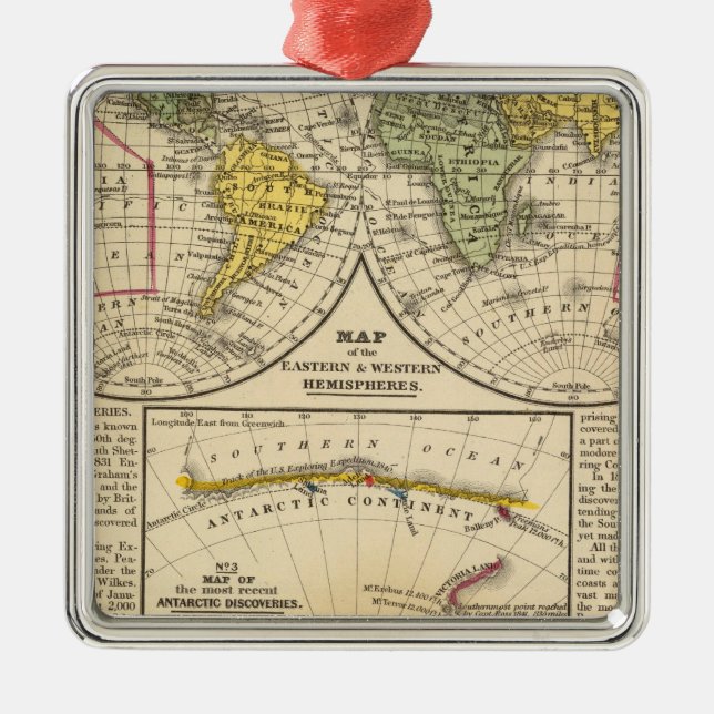 World 7 metal ornament (Front)