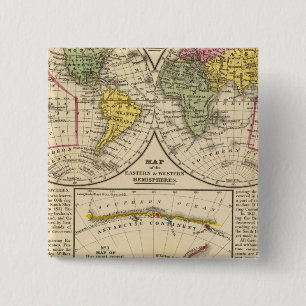 World 7 pinback button