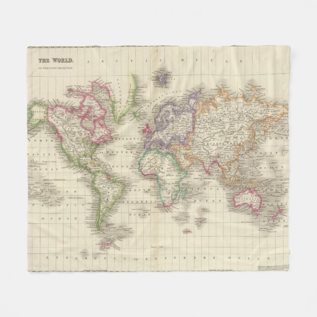 World 9 fleece blanket (Front (Horizontal))