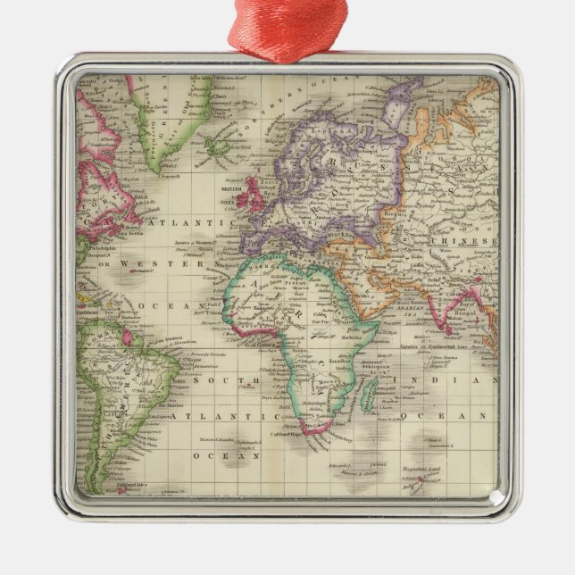 World 9 metal ornament (Front)