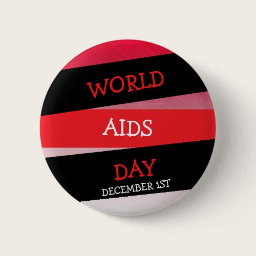 World Aids Day December 1st Button
