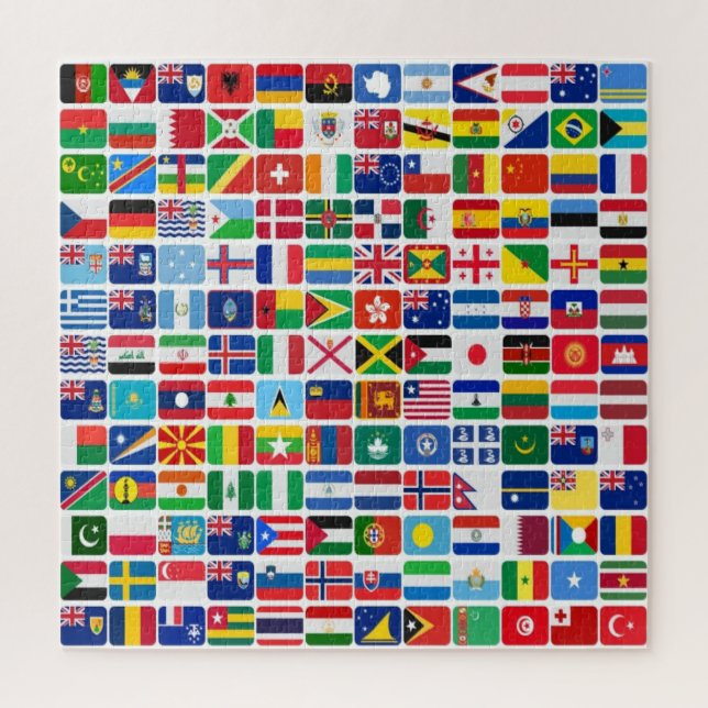 World All Countries Nation Flags  Jigsaw Puzzle (Vertical)