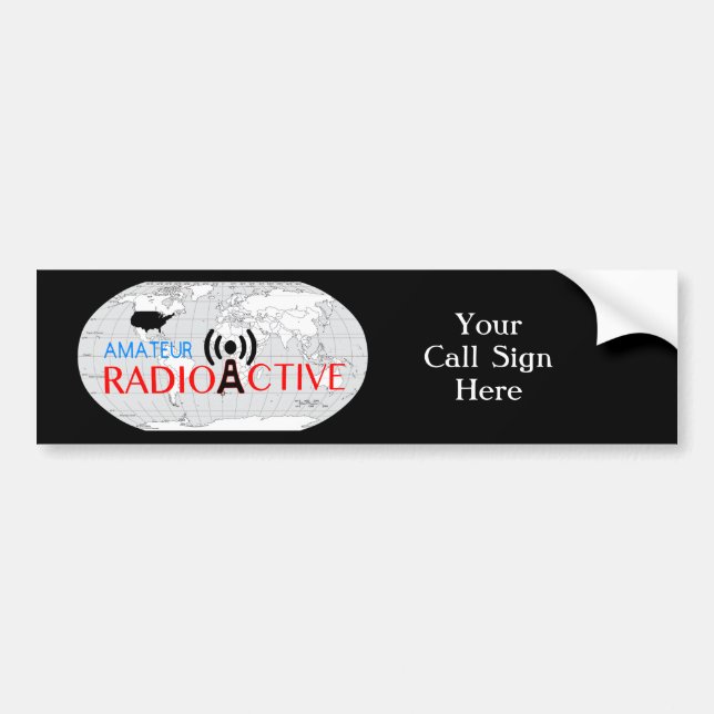 World Amateur Radio Active Bumper Sticker (Front)