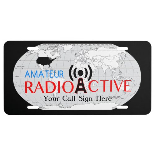 World Amateur Radio Active License Plate