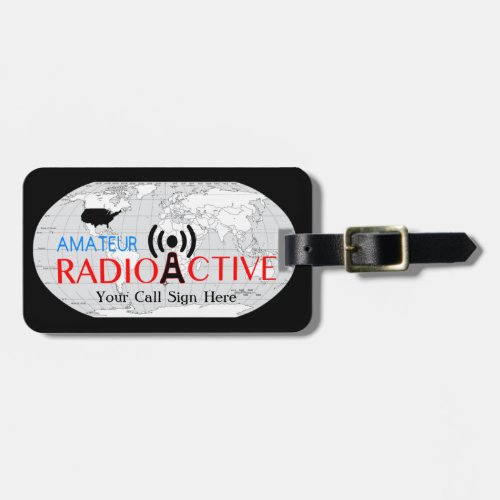 World Amateur Radio Active  Luggage Tag