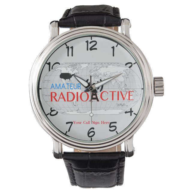 World Amateur Radio Active Numbered  Watch (Front)