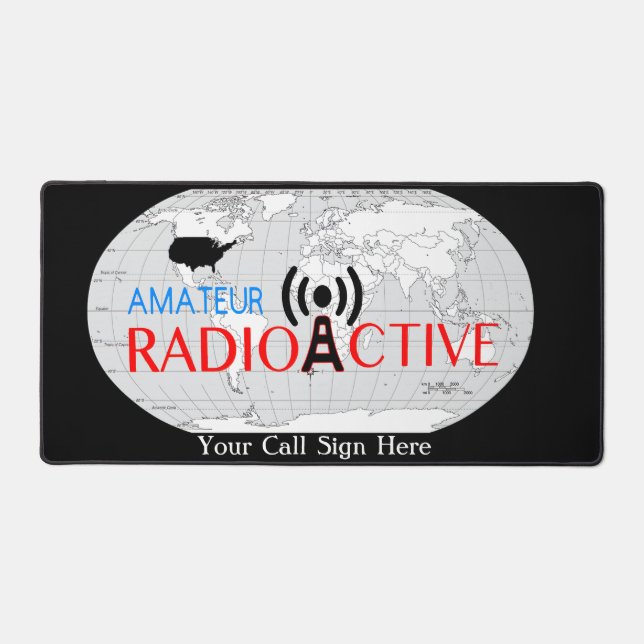 World Amateur Radio Desk Mat (Front)