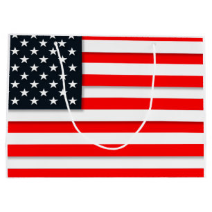 World American Flag USA Large Gift Bag