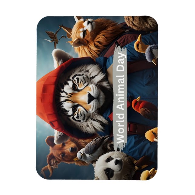 World Animal Day  Magnet (Vertical)