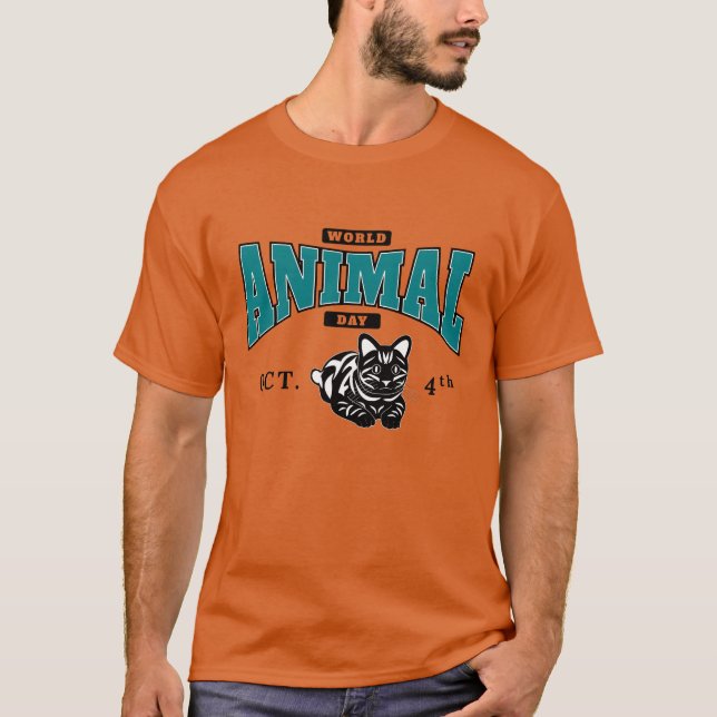 World Animal Day October 4th boy T-Shirt (Front)