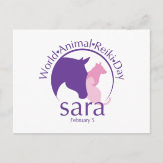 World Animal Reiki Day Design Postcard