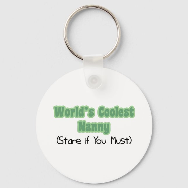 World's Coolest Nanny Keychain (Front)