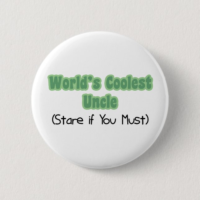 World's Coolest Uncle Button (Front)