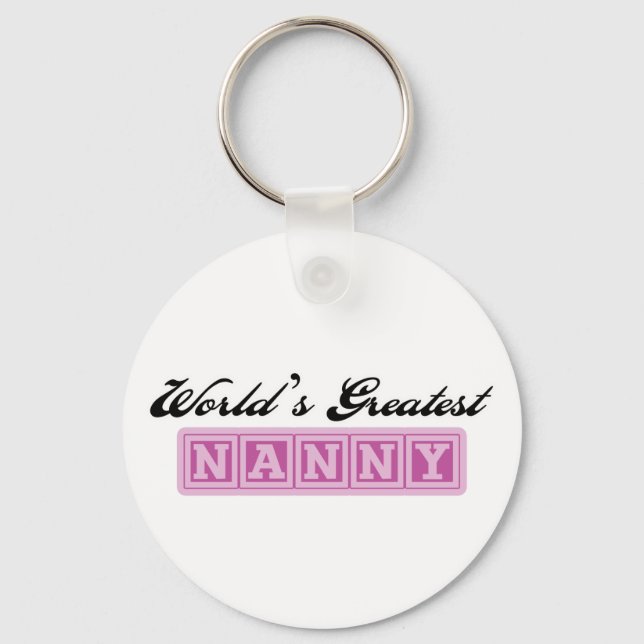 World's Greatest Nanny Keychain (Front)