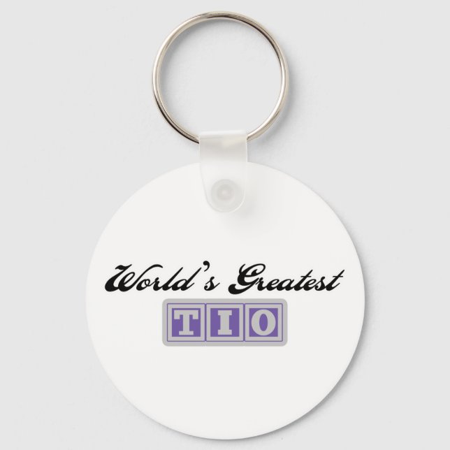 World's Greatest Tio Keychain (Front)