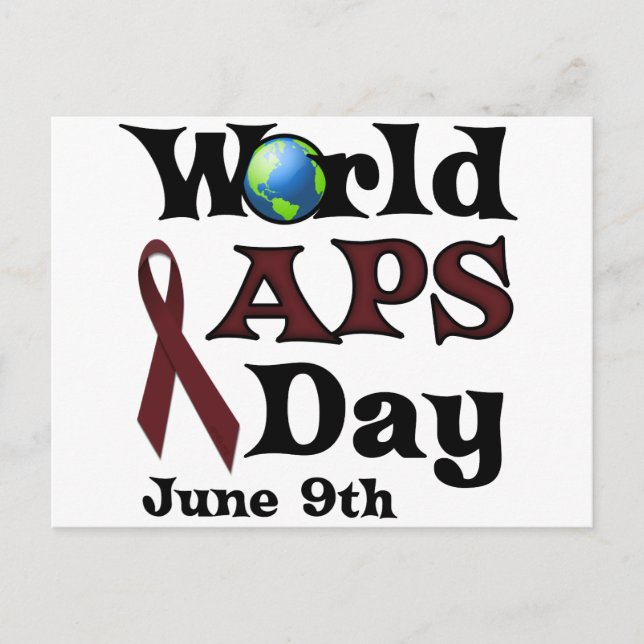 WORLD APS DAY POSTCARD (Front)