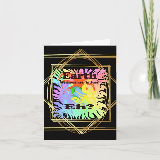 World Art Day Card  or Art Teachers Thank You Card (Front)