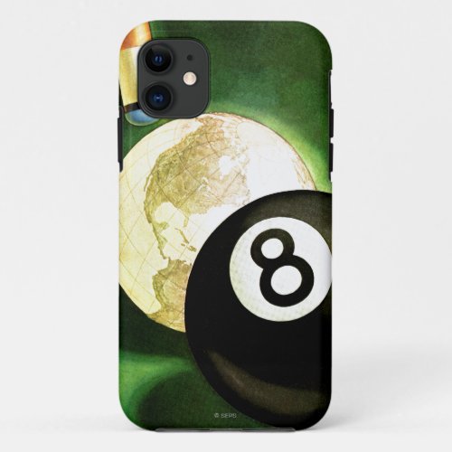 World as Cue Ball iPhone 11 Case