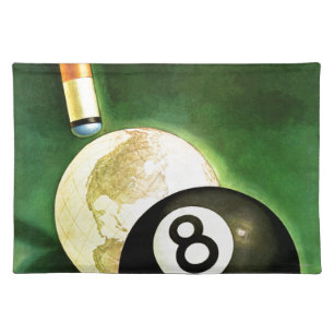 World as Cue Ball Placemat