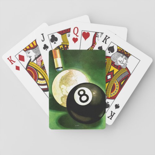 World as Cue Ball Poker Cards