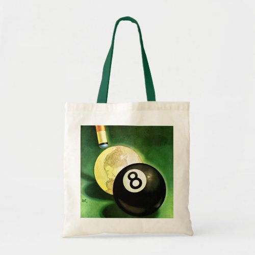 World as Cue Ball Tote Bag
