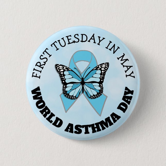 World Asthma Day Button (Front)