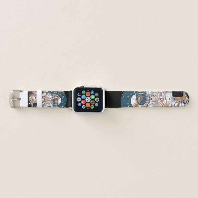 WORLD Astronaut design Apple Watch Band (Front)