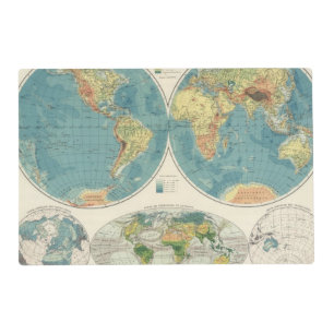 World Atlas Map 2 Placemat
