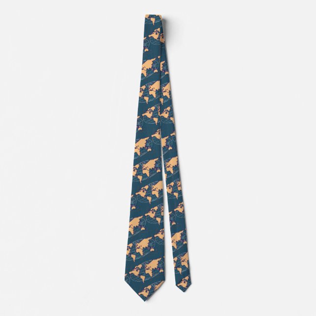 world atlas tie (Front)