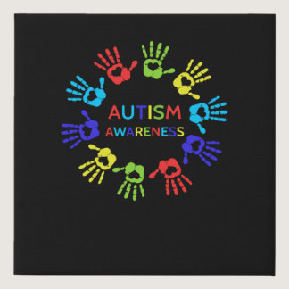 World Autism Awareness 2 April 2019 Autism Cute Faux Canvas Print