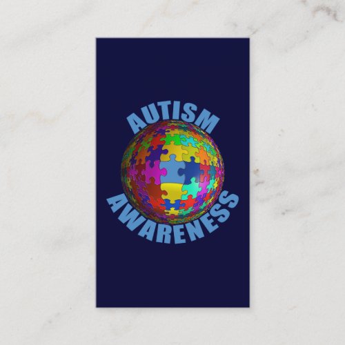 World Autism Awareness Business Card