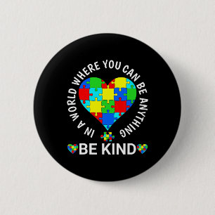 World Autism Awareness Day 2023 Be Kind Autism Awa Button