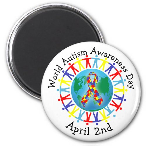 World Autism Awareness Day April 2nd Love  Magnet