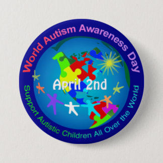 World Autism Awareness Day Button