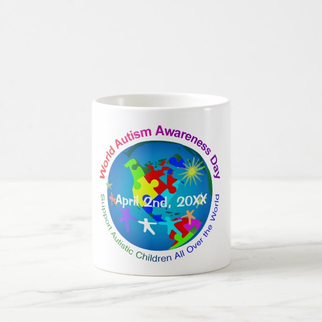 World Autism Awareness Day Coffee Mug (Center)