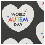 world autism awareness day heart fabric