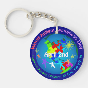 World Autism Awareness Day Keychain
