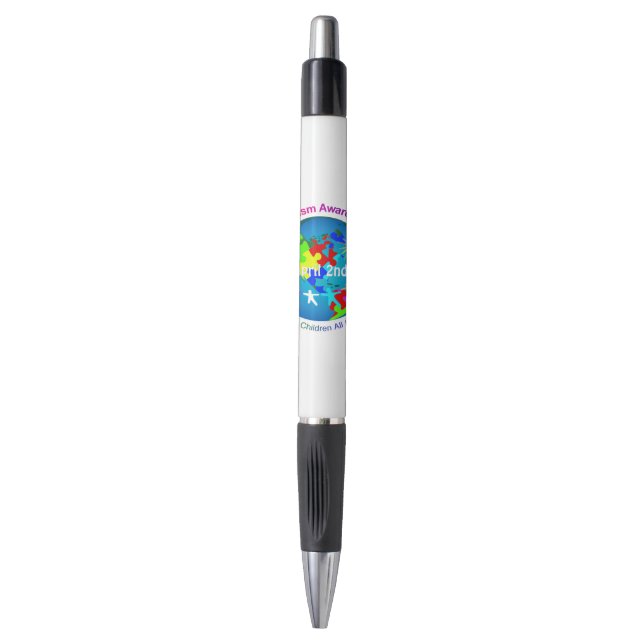 World Autism Awareness Day Pen (Front Vertical)