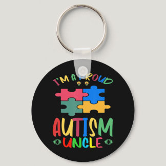 World autism awareness month I'm A Proud Uncle Aut Keychain