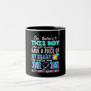 World Autism Day Shirt Autism Awareness Two-Tone Coffee Mug