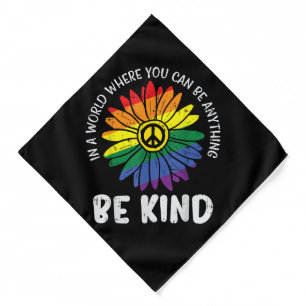 World Be Kind Rainbow Bandana