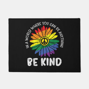 World Be Kind Rainbow Doormat