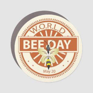 World Bee Day Car Magnet