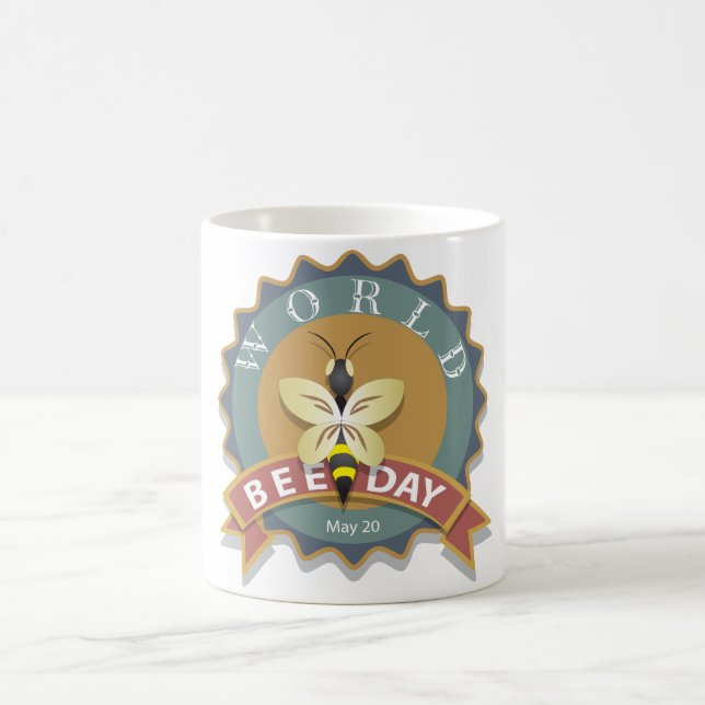 World Bee Day May 20 Coffee Mug (Center)